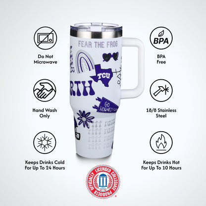 The Memory Company Officially Licensed NCAA - Texas A&M University 40oz Team Spirit Game Day Tumbler