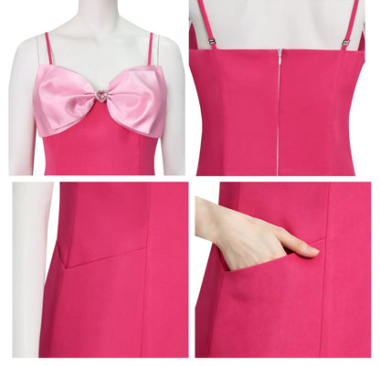 Elle Woods Pink Spaghetti Strap Mini Dress