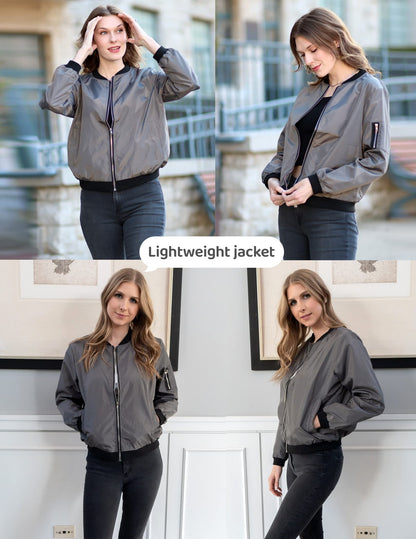 Zeagoo Women Bomber Jacket