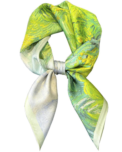 Saiusloa Neck Scarf For Womens Silky Head Scarves Hair Bandanas Square Scarf Fashion Accessories lightweight