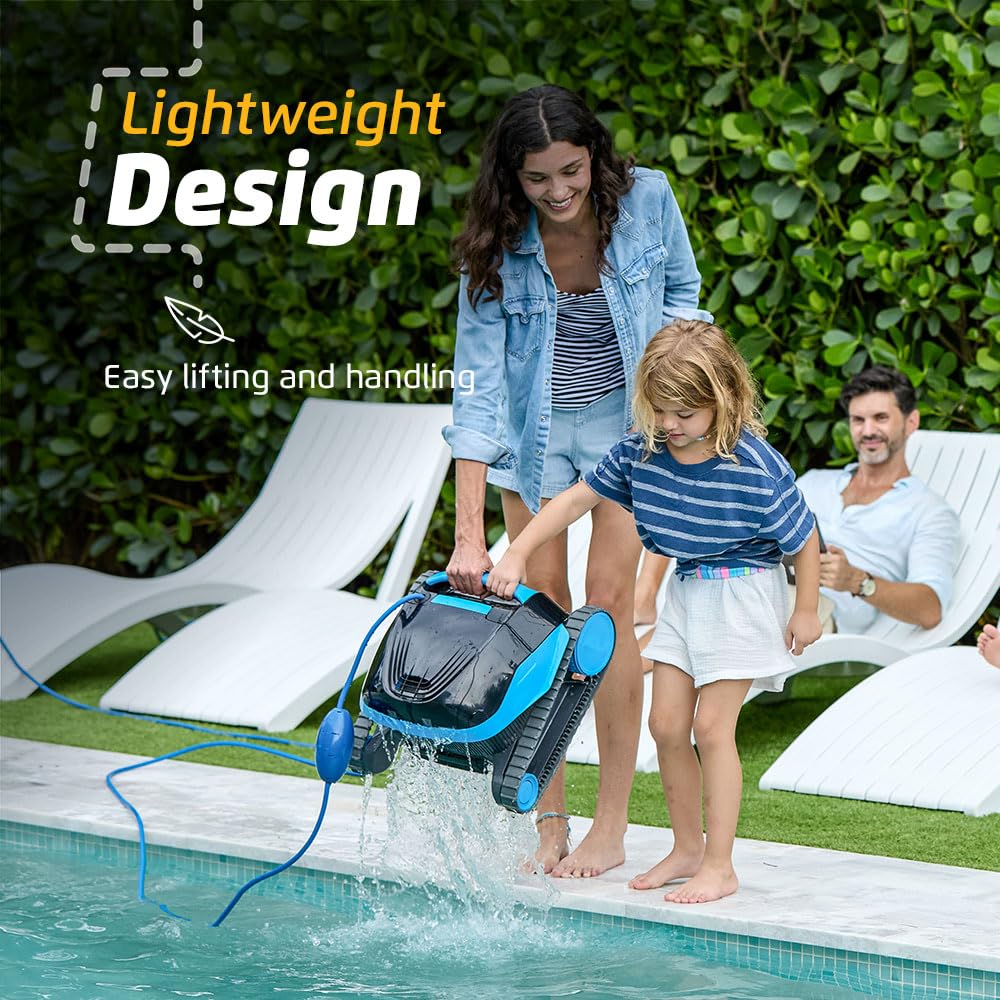 Dolphin Nautilus CC Automatic Robotic Pool Vacuum Cleaner, Wall Climbing Scrubber Brush, Top Load Filter Access, Ideal for Above/In-Ground Pools up to 33 FT in Length