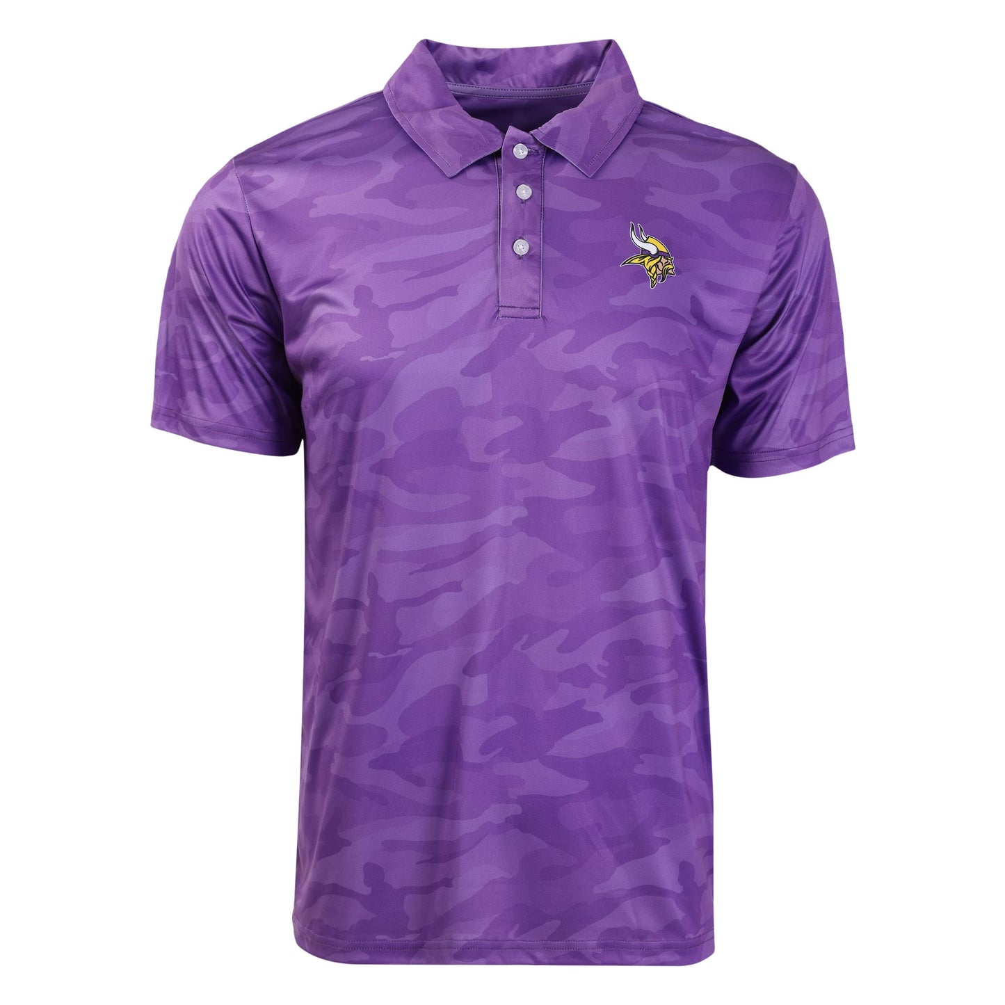 FOCO Men's NCAA College Team Logo Camo Color Polyester Polo Short Sleeve Shirt