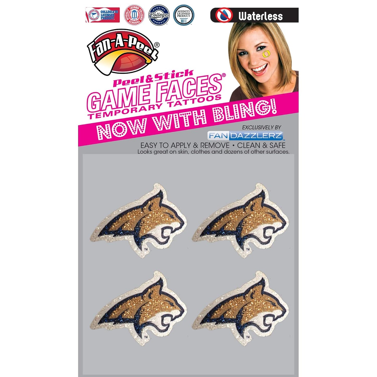 Alabama Waterless Temporary Tattoos - Hypoallergenic Peel and Stick Waterproof Temporary Tattoos - Officially Licensed