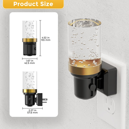 L LOHAS LED Night Light, Modern Night Lights Plug into Wall | 2 Pack