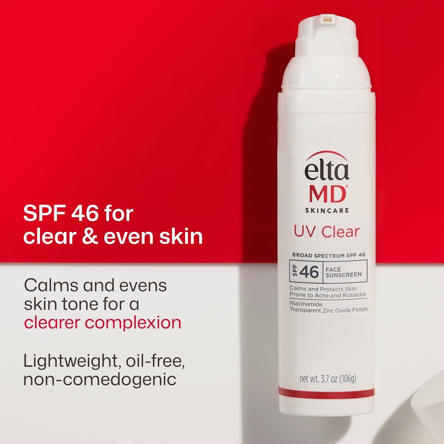 EltaMD UV Clear Face Sunscreen SPF, Oil-Free Sunscreen with Zinc Oxide, Dermatologist Recommended