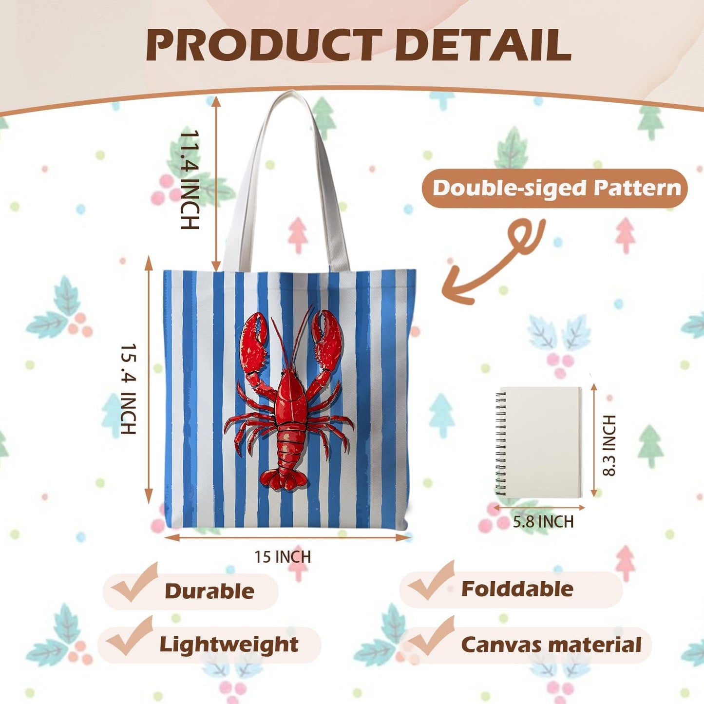Striped series canvas bags