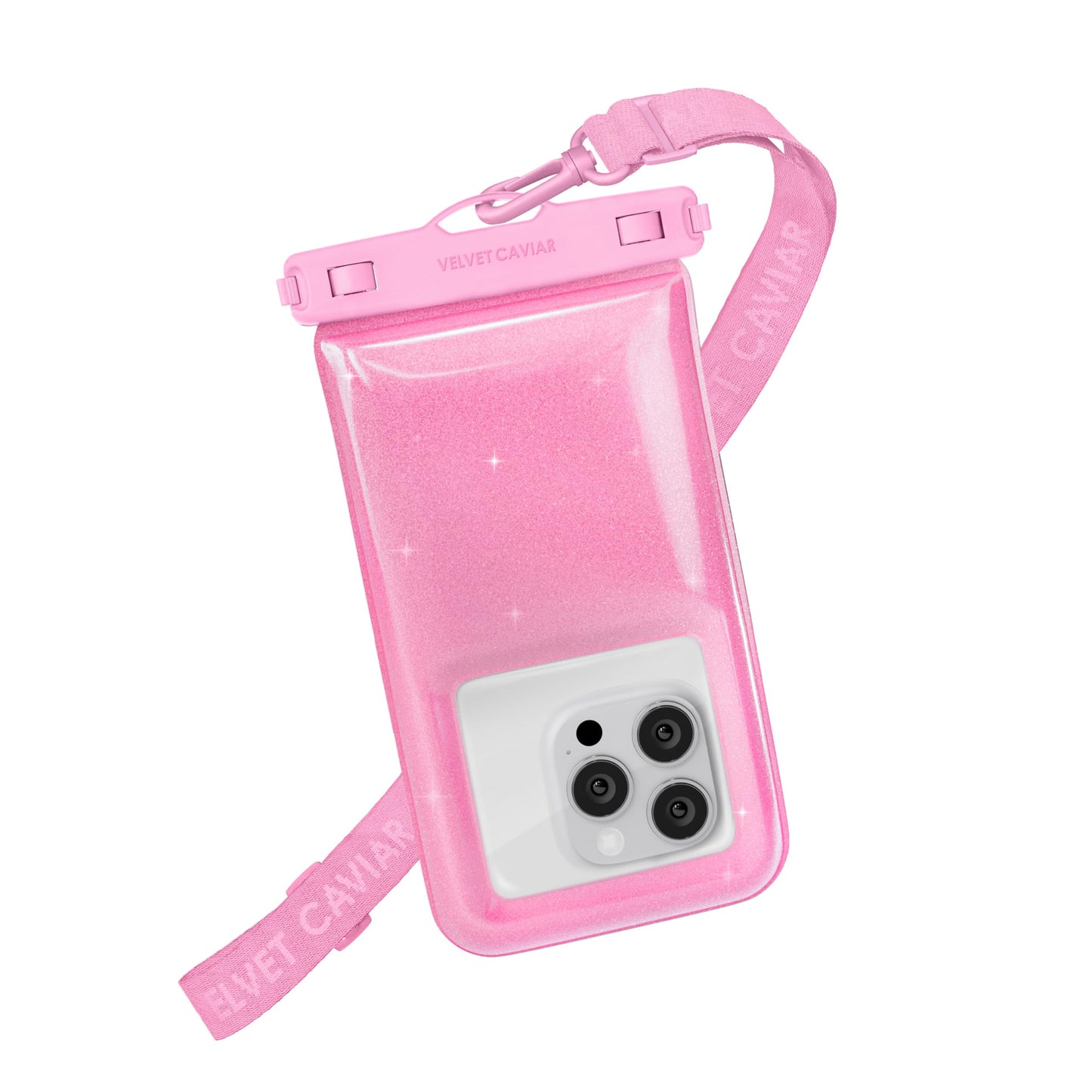 VELVET CAVIAR Waterproof Phone Pouch with Lanyard