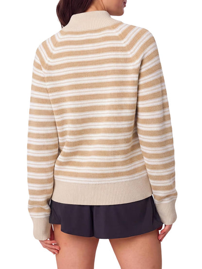 Women's Half Zip Sweater Long Sleeve Pullover