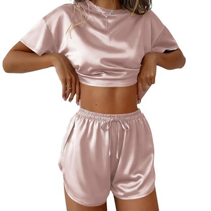 Ekouaer Womens Silk Pajama Set