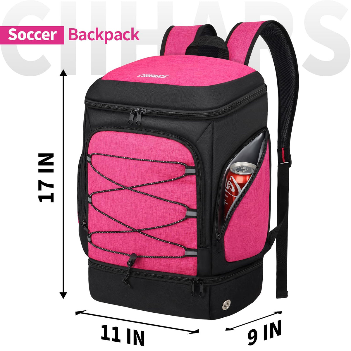 Soccer Backpack,Soccer Bag with Ball Holder and Shoe Compartment