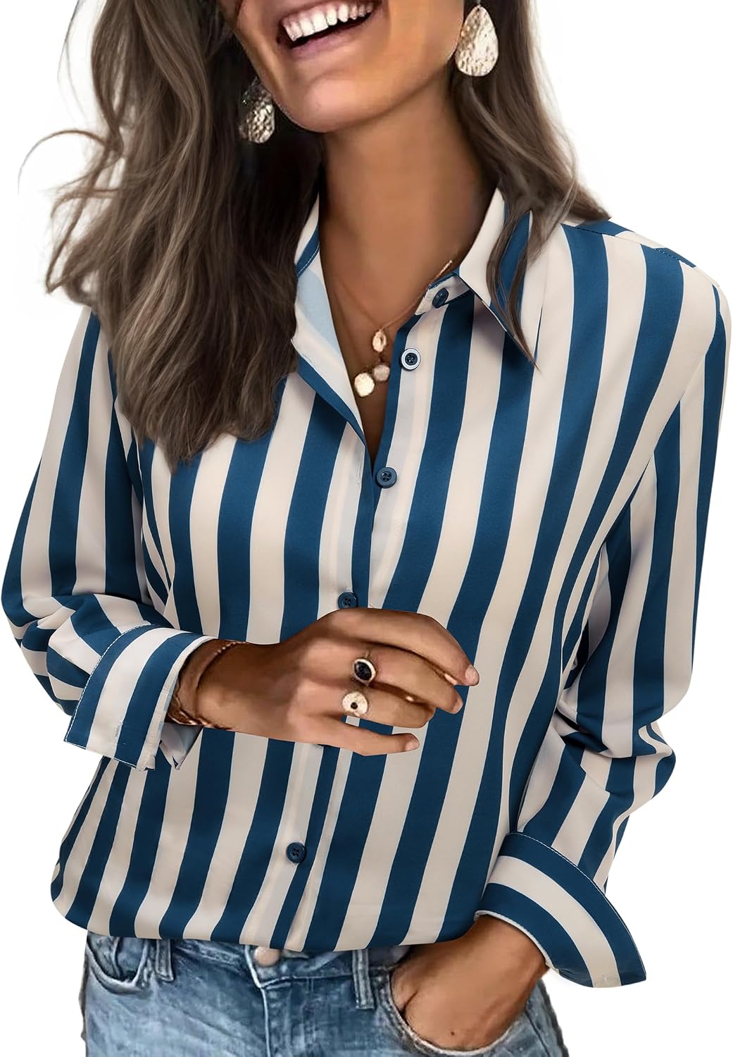 siliteelon Striped Shirt