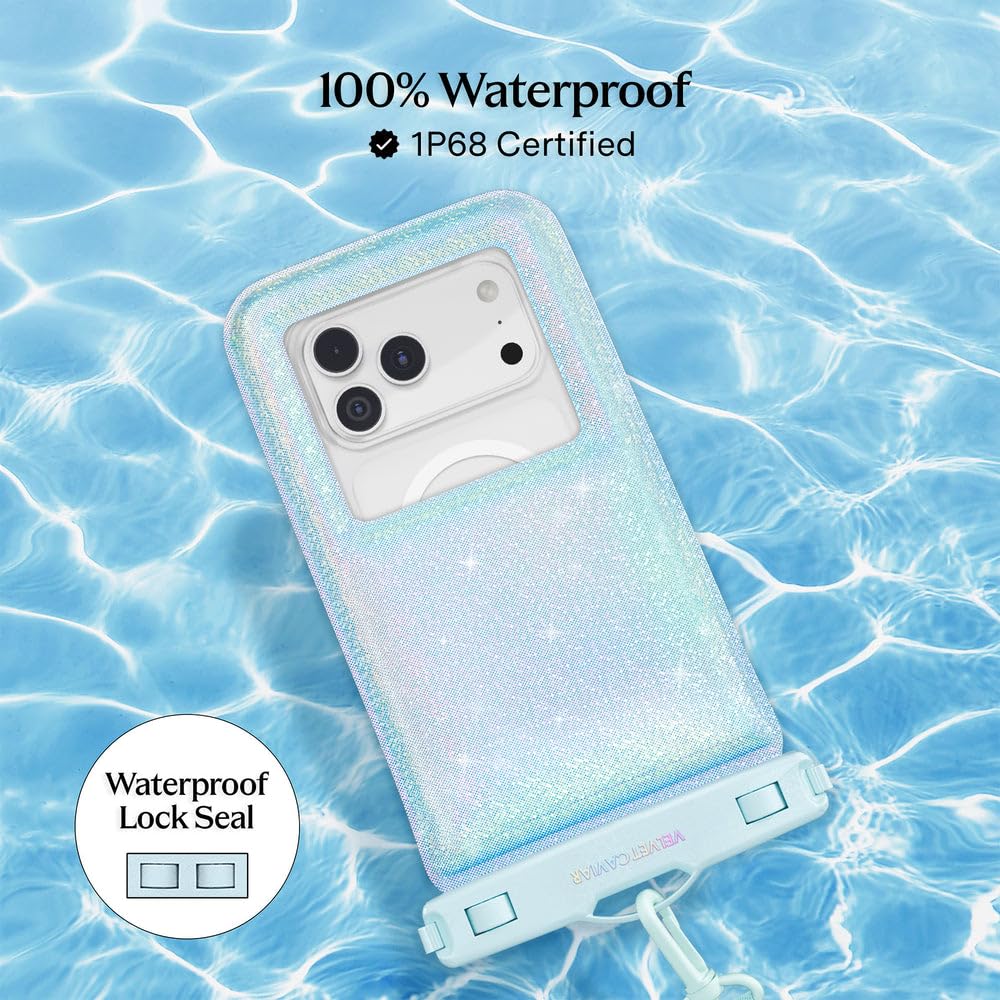 VELVET CAVIAR Waterproof Phone Pouch with Lanyard