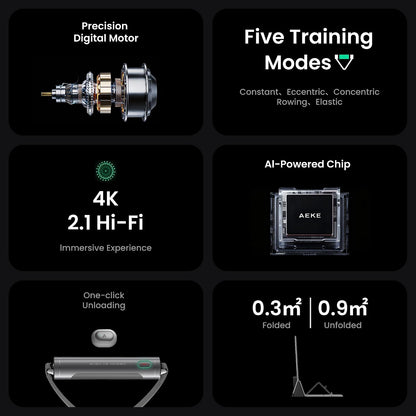 AEKE Smart Home Gym System- Fitness Mirror K1: AI-Powered All-in-One Fitness Machine for Full-Body Strength Training and Personalized Workouts