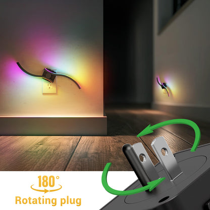 L LOHAS LED Night Light, Modern Night Lights Plug into Wall | 2 Pack