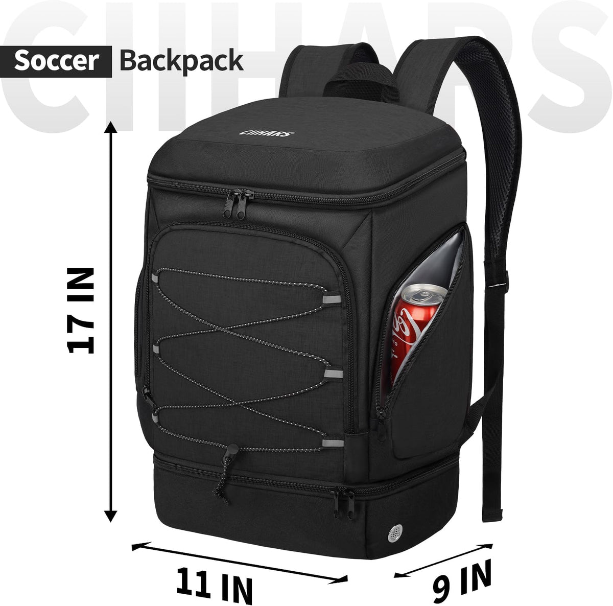 Soccer Backpack,Soccer Bag with Ball Holder and Shoe Compartment