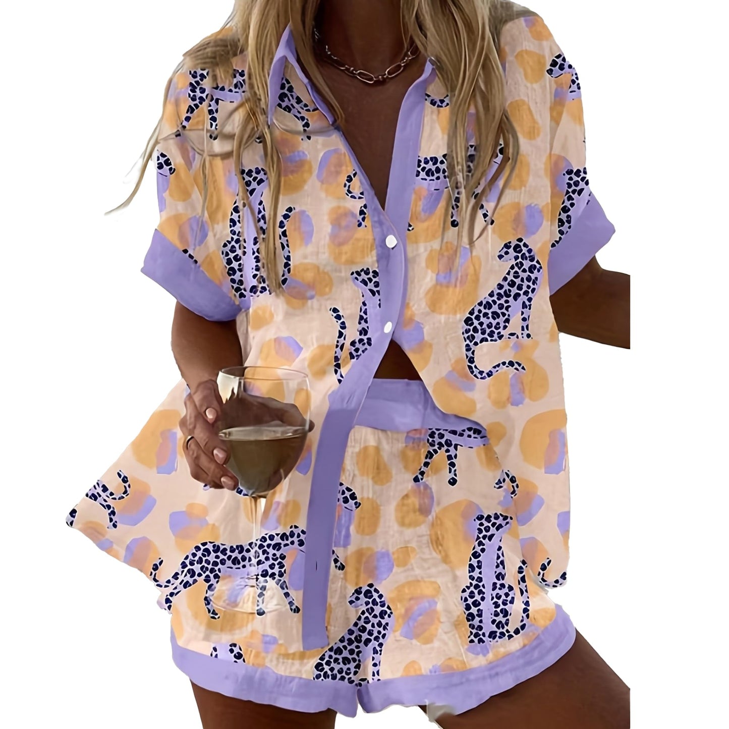 Hixiaohe Women 2 Piece Set Summer Boho Beach Vacation Outfits