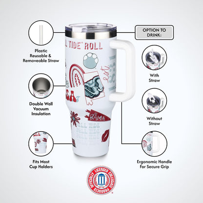 The Memory Company Officially Licensed NCAA - Texas A&M University 40oz Team Spirit Game Day Tumbler