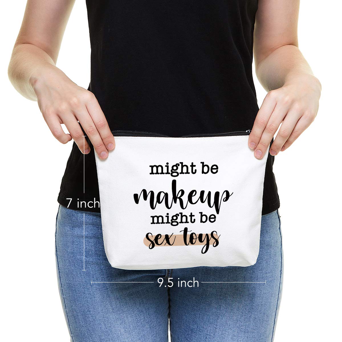 Funny gift Friend makeup bag, Best friend Cosmetic Bag, Friends Theme Natural Reusable Eco-Friendly Makeup Bag Gifts, for Women Men Best Friends Birthday Christmas Gift
