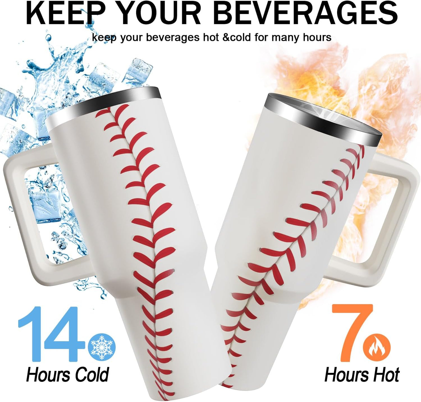 40oz Baseball Tumbler Gifts Stuff for Men Women Gift for Coach Mom