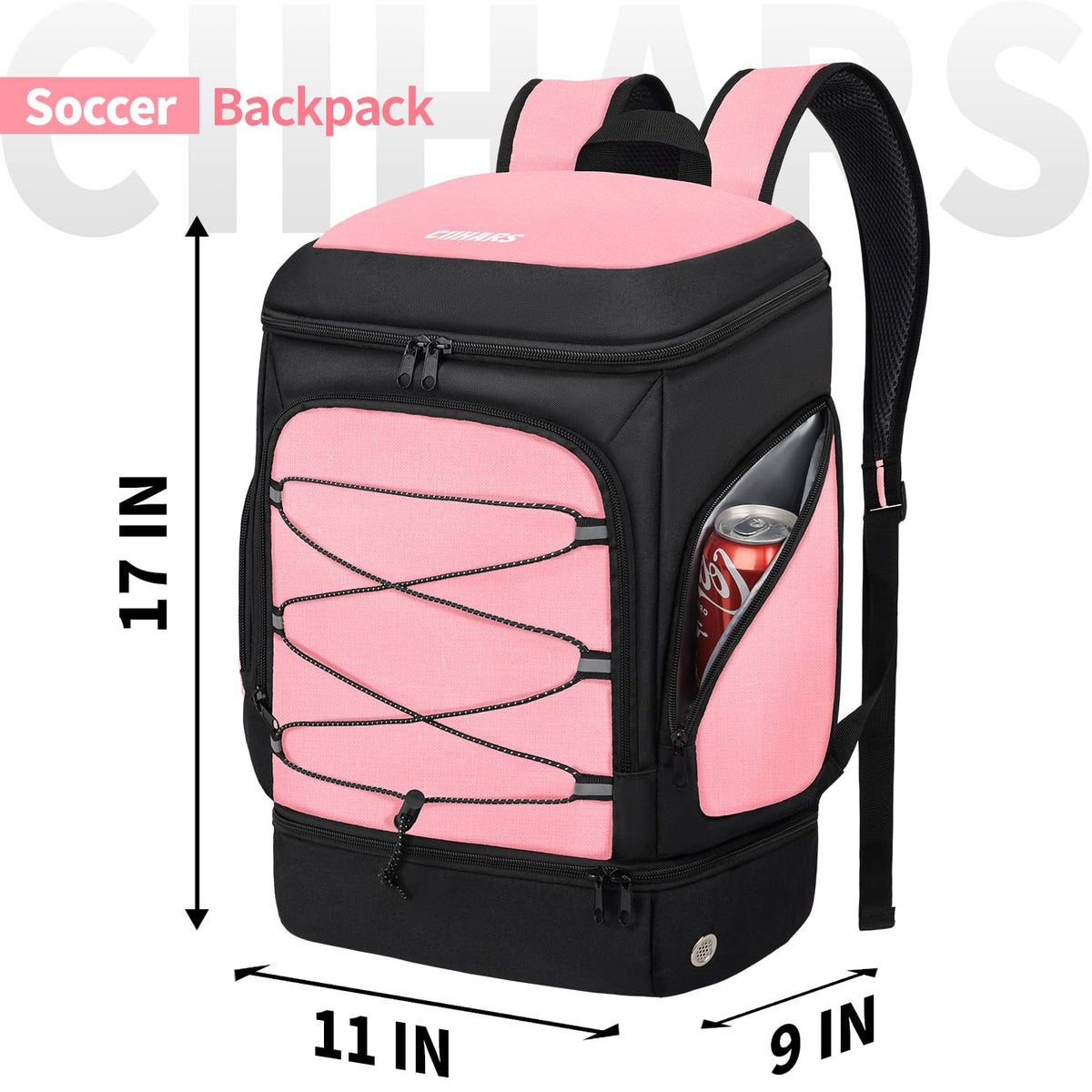 Soccer Backpack,Soccer Bag with Ball Holder and Shoe Compartment