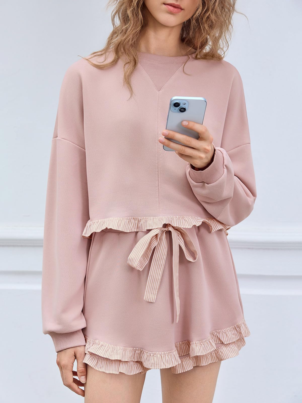 Fisoew Women's 2 Piece Lounge Set