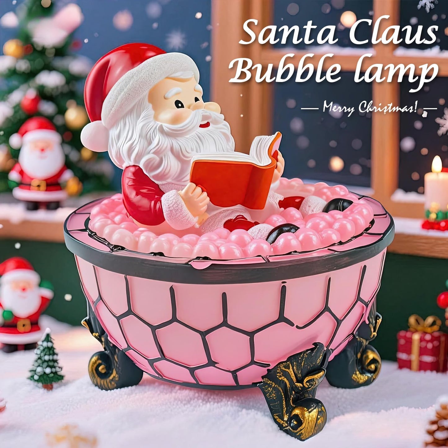 oyeftp Halloween Ghost Bubble Bath Lamp, Cute Bathtub Ghost Night Lights for Halloween Decor, Reading Books Nightlight, Halloween Decorations for Indoor Readers & Book Lover Desk Home Party