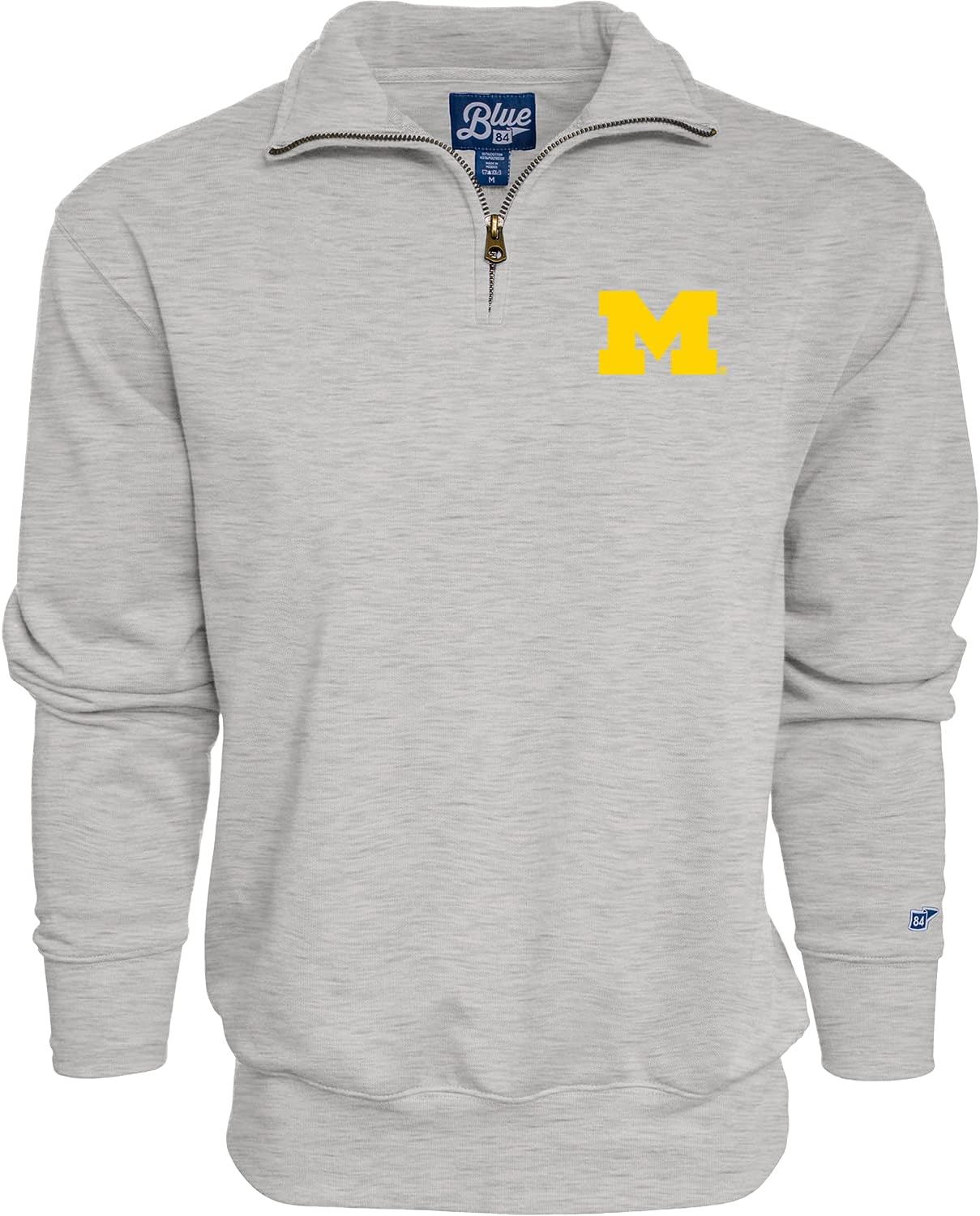 Blue 84 NCAA mens Quarter Zip Sweatshirt Icon