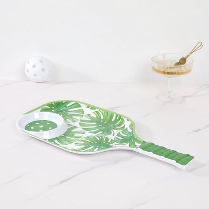 UPware Lovely Lemon Melamine Chip and Dip Snack Tray