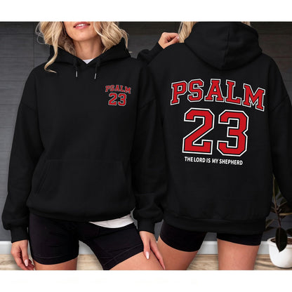 Christian Hoodies for Women Psalm 23 Sweatshirt