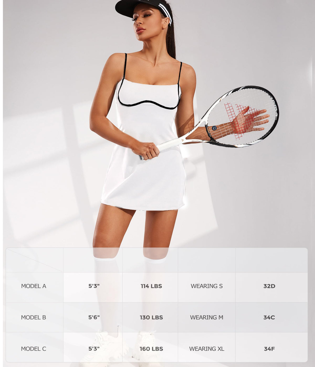 Womens Workout Tennis Dress
