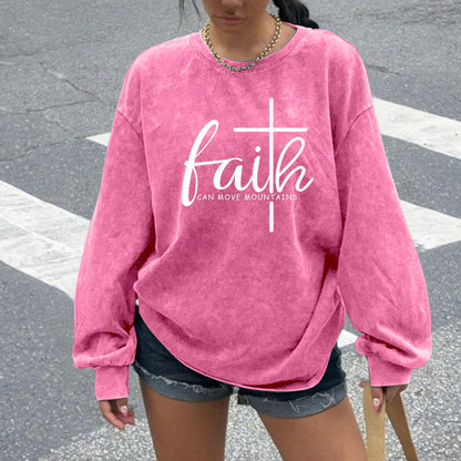 Christian Shirts for Women Faith Can Move Mountains