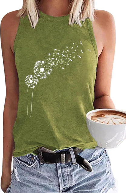 MHTOR Baseball O-Neck Tank Women Print Baseball Tanks Cute Workout Graphic Casual Summer Sleeveless Vest Top