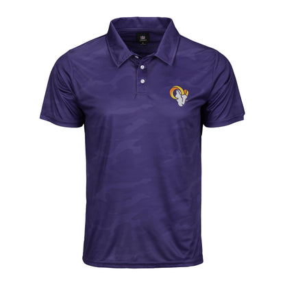 FOCO Men's NCAA College Team Logo Camo Color Polyester Polo Short Sleeve Shirt