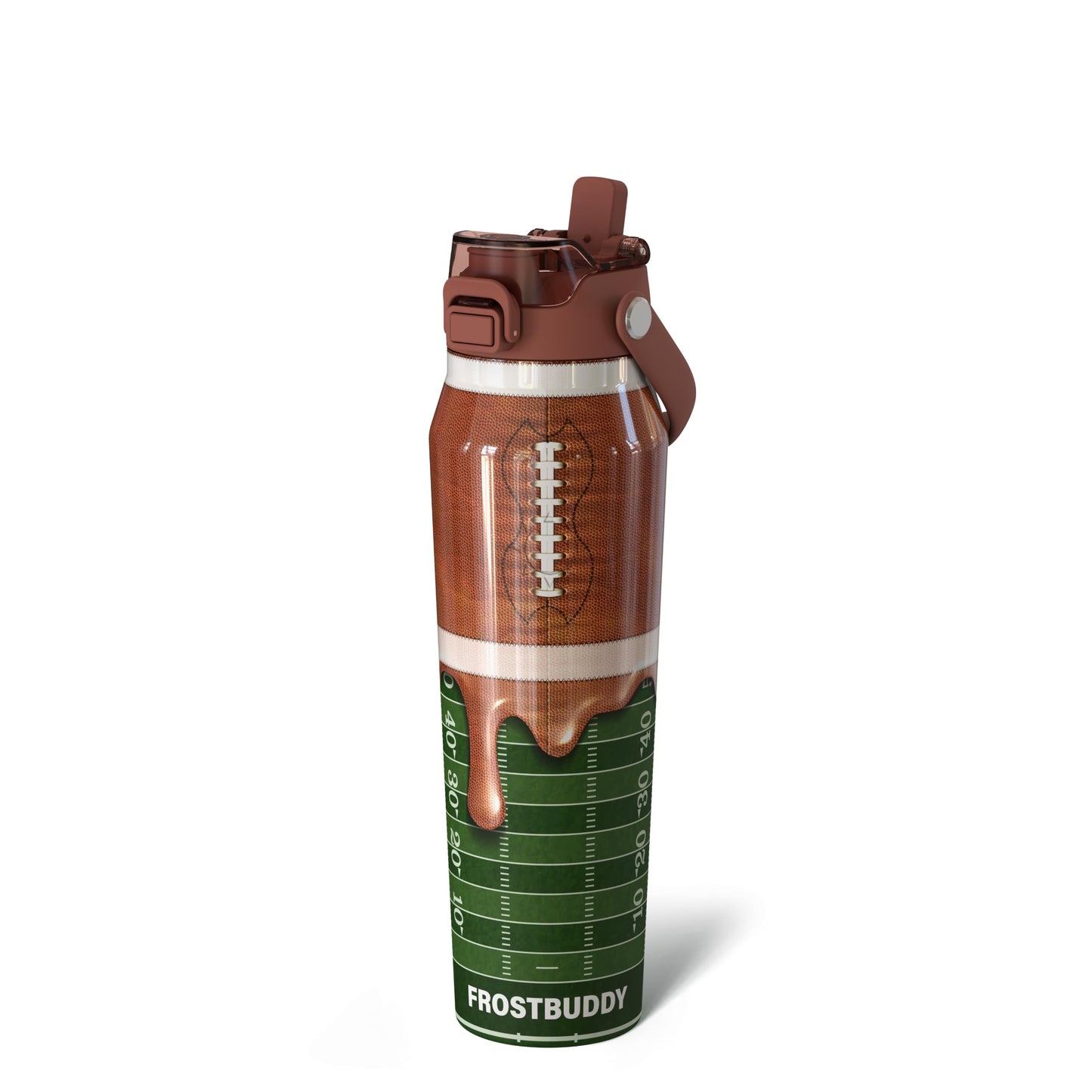 Frost Buddy 24oz Insulated Water Bottle - Straw & Chug Lid - Leak-Proof | Sip-or-chug dual lid | Ice-cold for 24+ hours | Cup-holder friendly