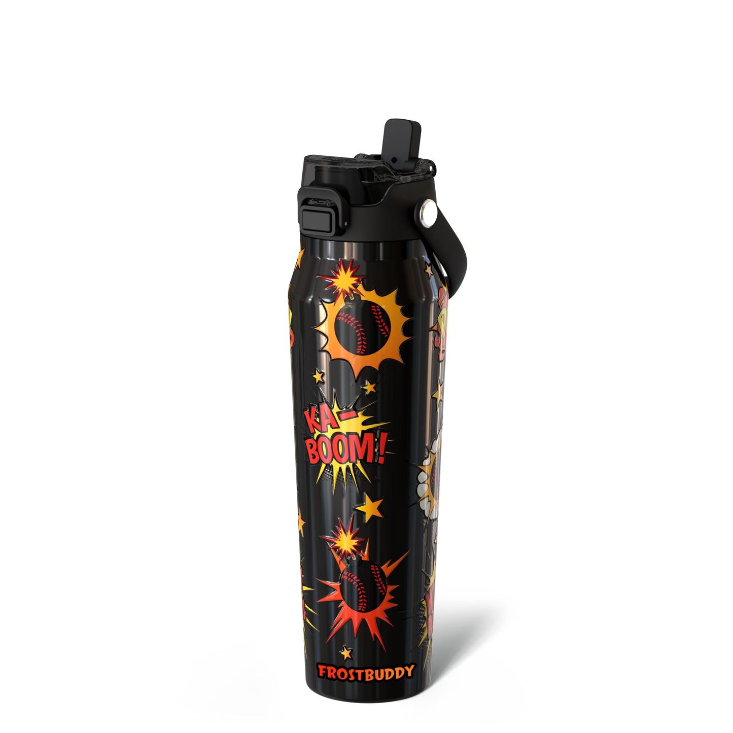 Frost Buddy 24oz Insulated Water Bottle - Straw & Chug Lid - Leak-Proof | Sip-or-chug dual lid | Ice-cold for 24+ hours | Cup-holder friendly