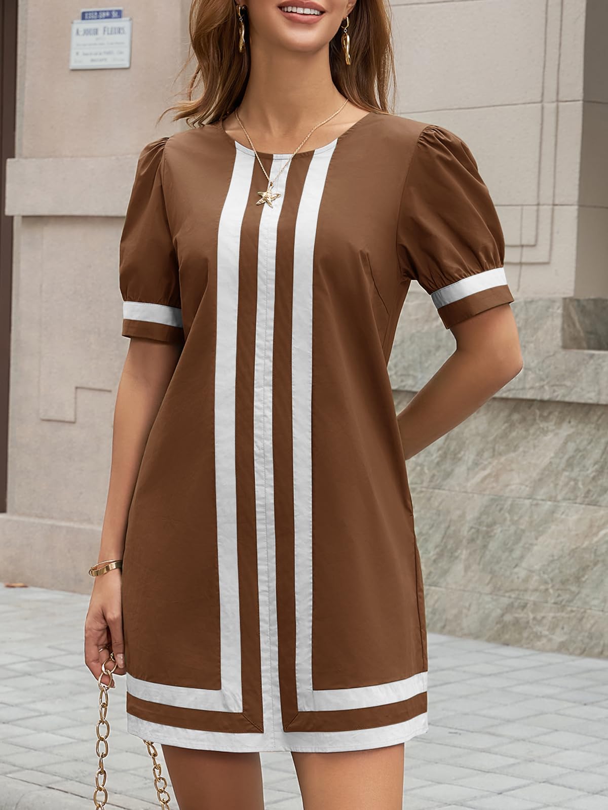 Wenrine Womens Summer Mini Dress