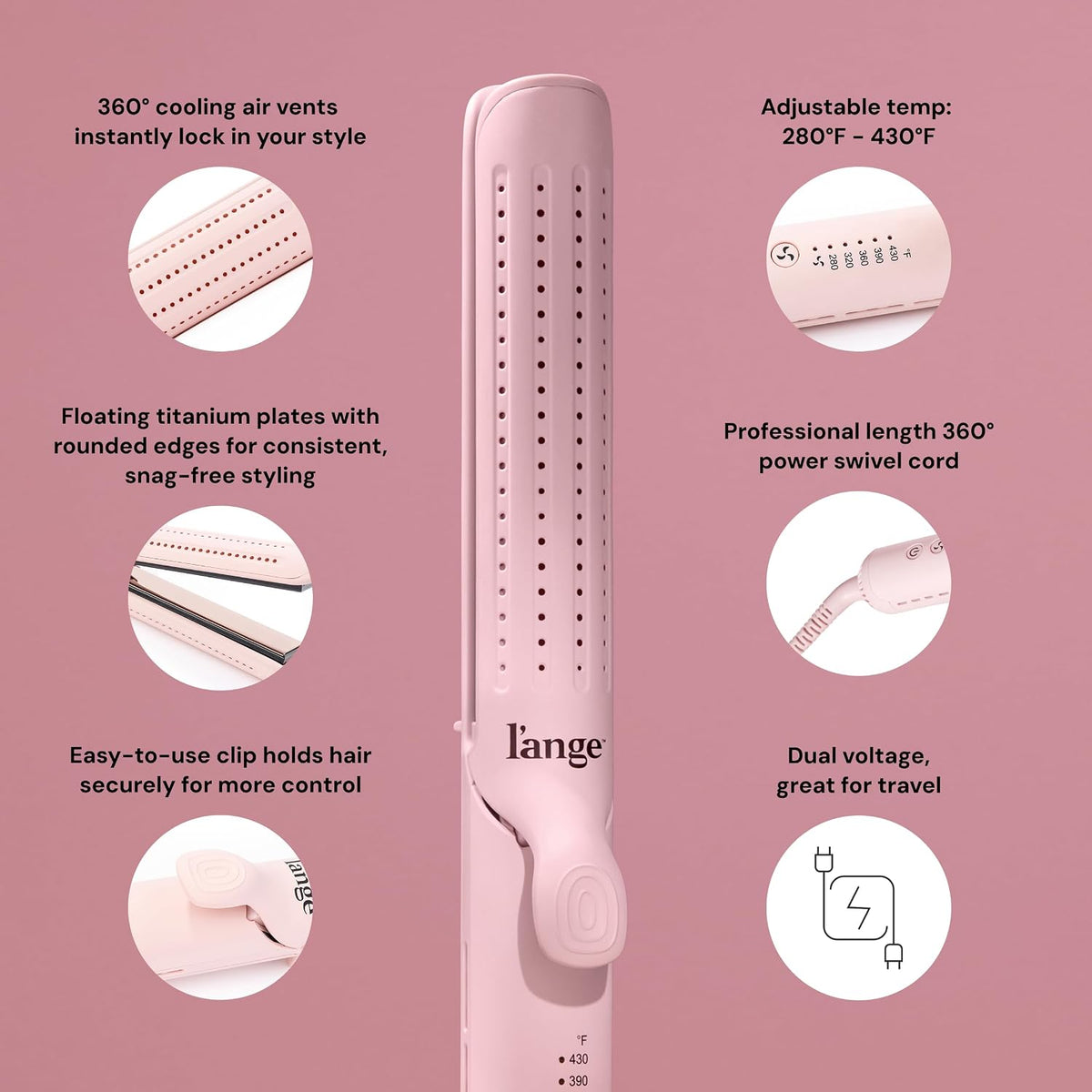 L'ANGE HAIR Le Duo Grande 360° Airflow Styler