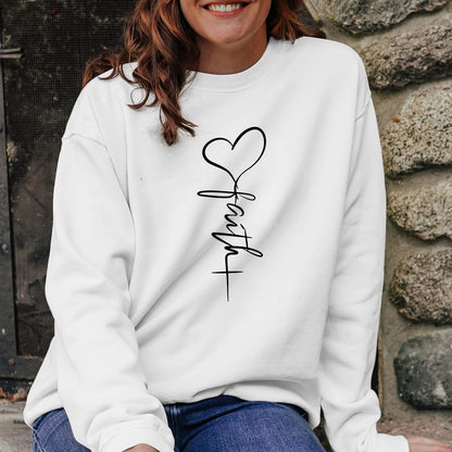 KIEKIECOO Faith Christian Sweatshirts