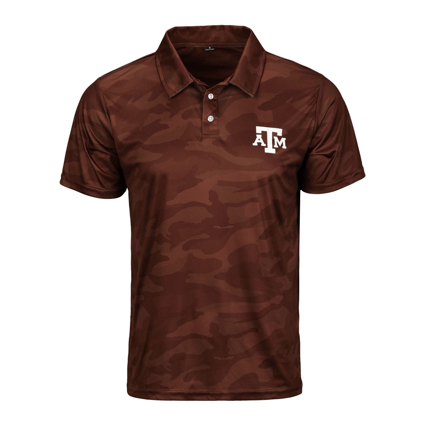 FOCO Men's NCAA College Team Logo Camo Color Polyester Polo Short Sleeve Shirt