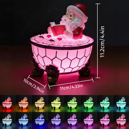oyeftp Halloween Ghost Bubble Bath Lamp, Cute Bathtub Ghost Night Lights for Halloween Decor, Reading Books Nightlight, Halloween Decorations for Indoor Readers & Book Lover Desk Home Party