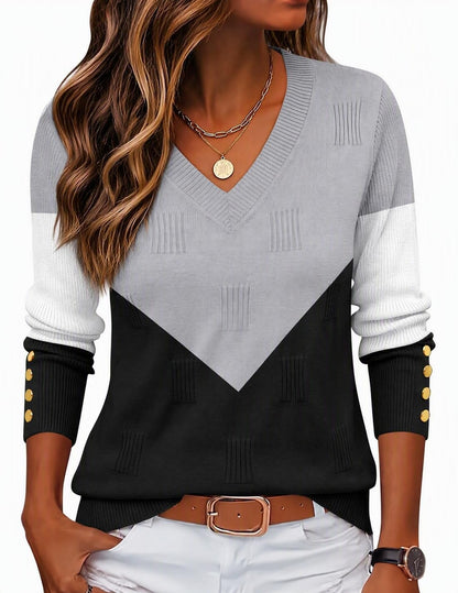 Zeagoo Womens V Neck Sweaters