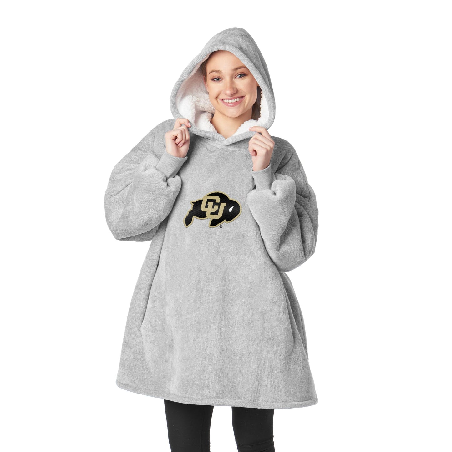 Northwest NCAA unisex-adult Hoodler Oversized Sherpa Pullover