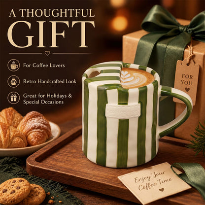 2 Pack Ceramic Mug with Sip Hole,