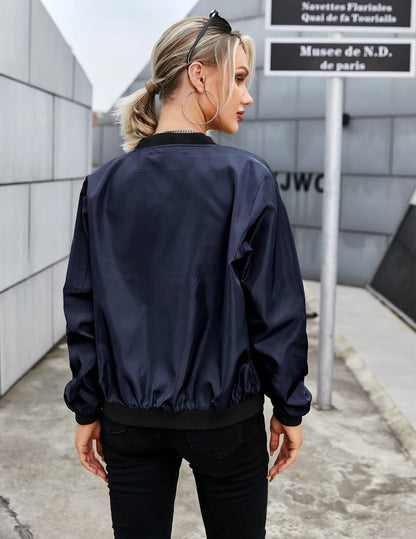 Zeagoo Women Bomber Jacket