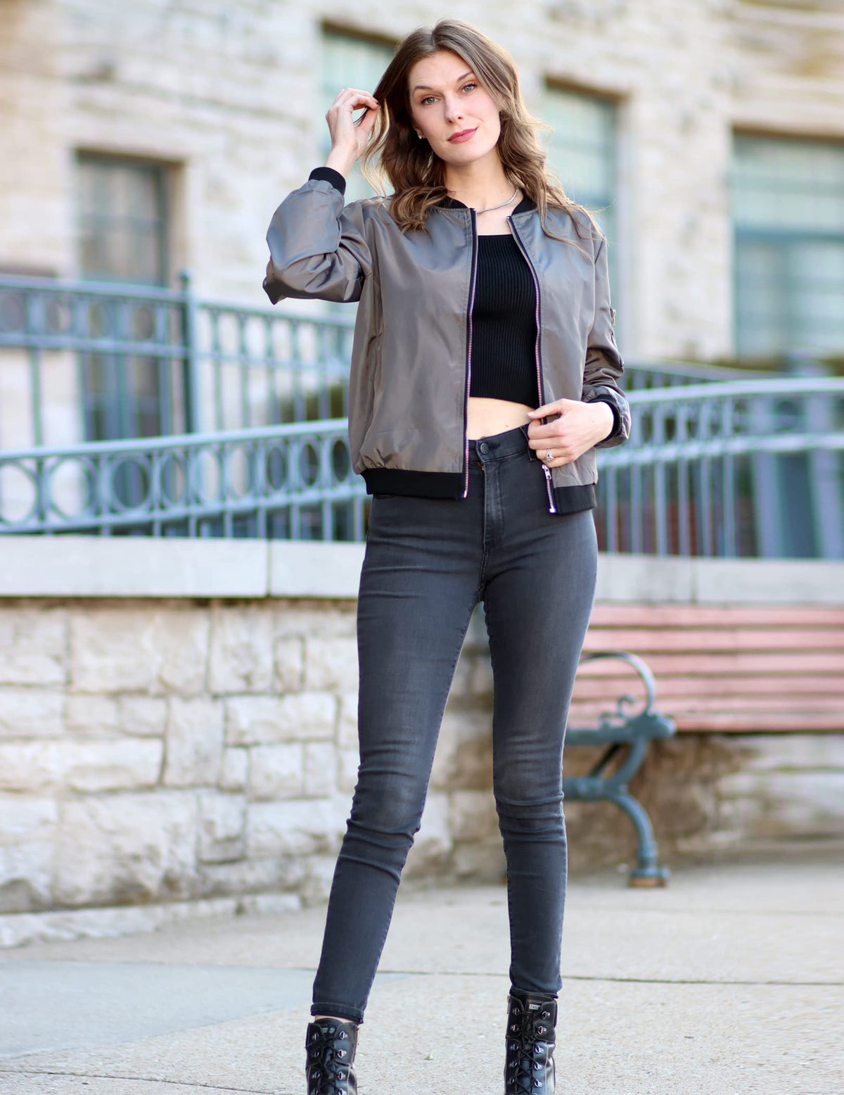 Zeagoo Women Bomber Jacket