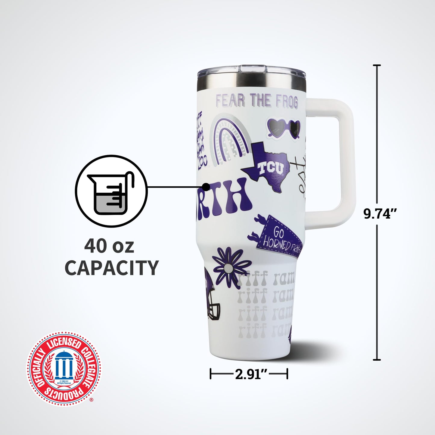 The Memory Company Officially Licensed NCAA - Texas A&M University 40oz Team Spirit Game Day Tumbler