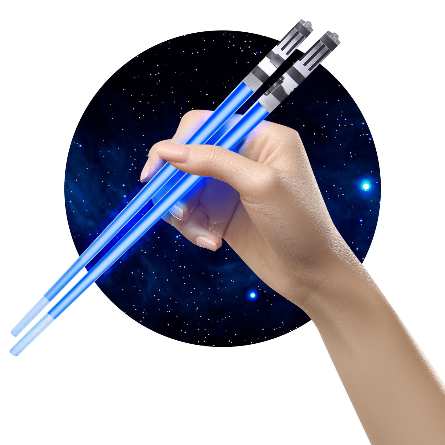 ChopSabers Lightsaber Led Light Up Chopsticks (1 Pair, Blue)