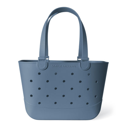 Simple Modern Waterproof Rubber Beach Bag | Large | Black