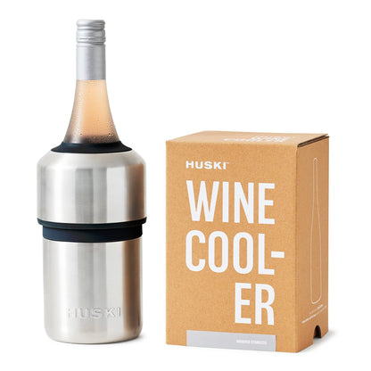 Huski Wine Chiller | Award Winning Iceless Design | Keeps Wine Cold up to 6 Hours | Wine Accessory | Next Generation Ice Bucket | Fits Some Champagne Bottles | Perfect Gift for Wine Lovers (Champagne)