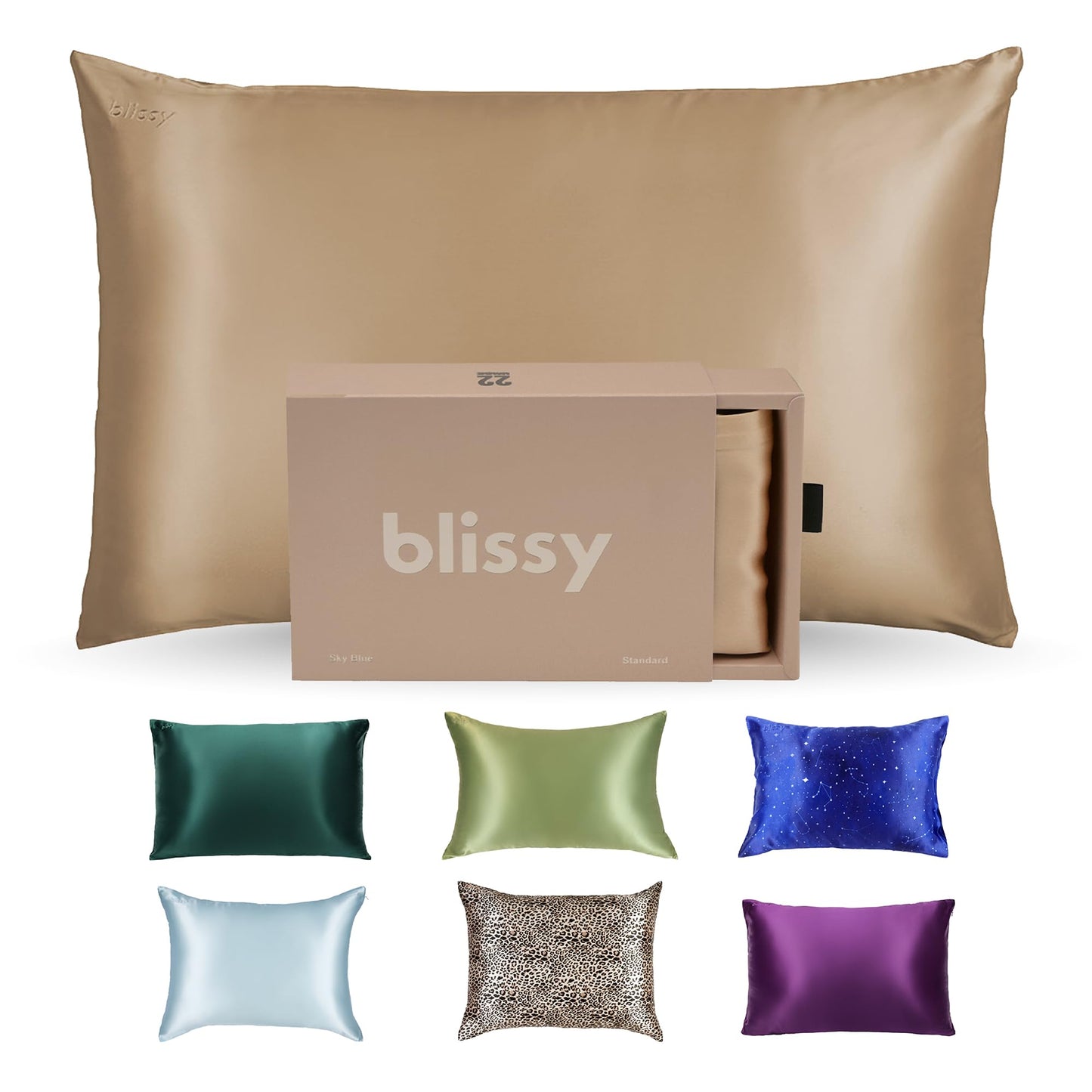 Blissy Silk Pillowcase - 100% Pure Mulberry Silk